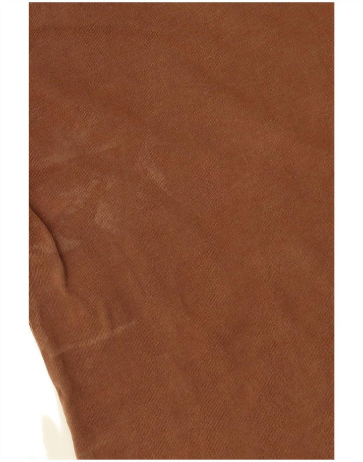 PENGUIN Mens Polo Shirt Large Brown Cotton