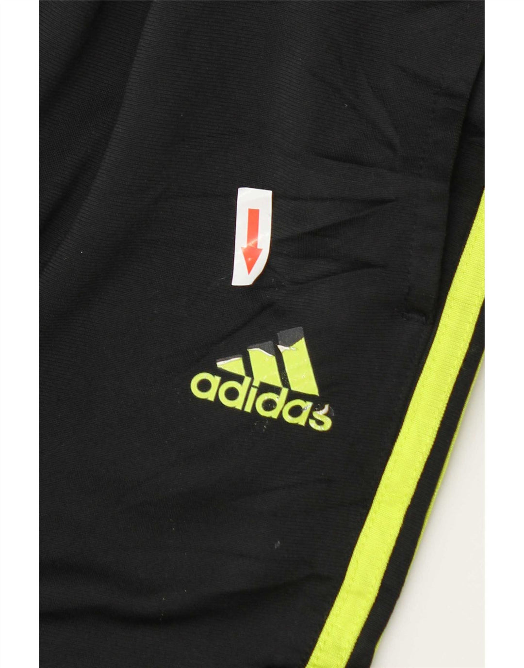 Adidas Boys Tracksuit Trousers Joggers 10-11 Years Medium Black Polyester