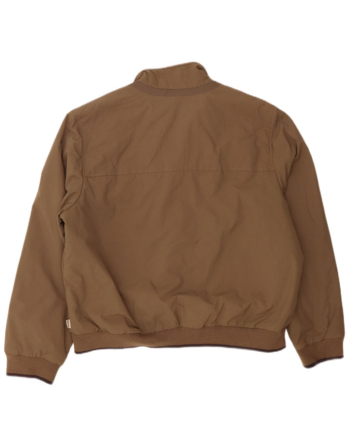 Geox Respira Mens Bomber Jacket UK 48 4XL Brown Nylon