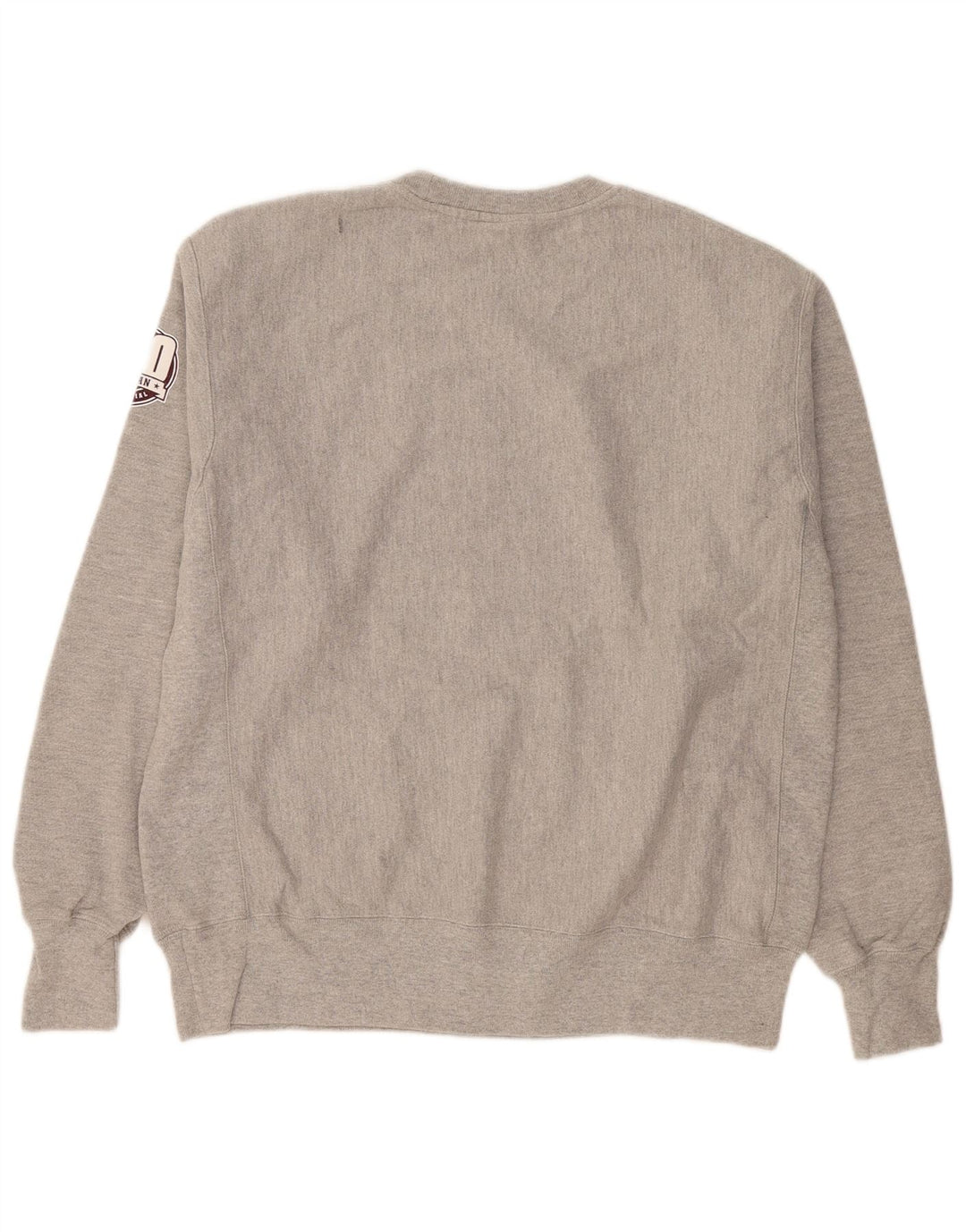 Champion Mens Graphic Sweatshirt Jumper Large Grey Cotton