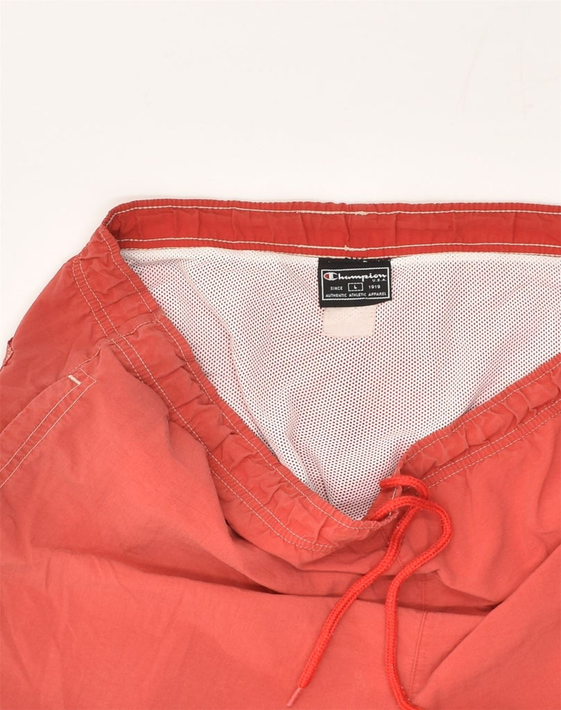 CHAMPION Mens Sport Shorts Large Red | Vintage Champion | Thrift | Second-Hand Champion | Used Clothing | Messina Hembry 