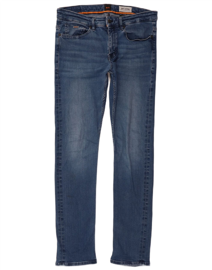 Hugo Boss Mens Delaware Slim Jeans W32 L32 Blue