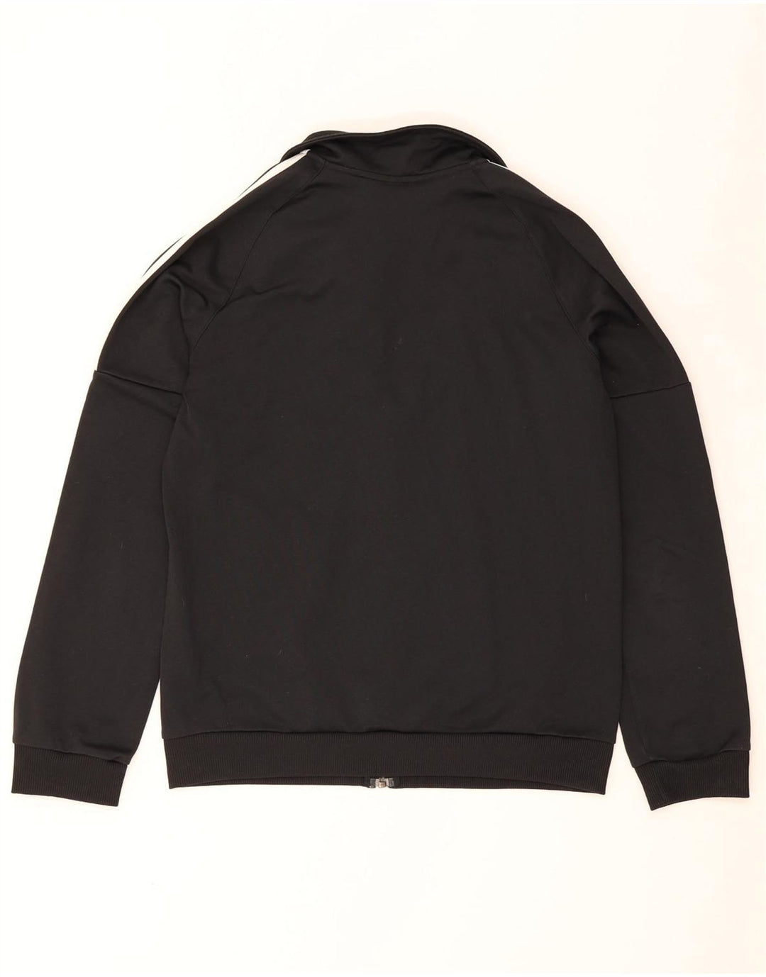 Adidas Womens Tracksuit Top Jacket UK 12/14 Medium Black Polyester