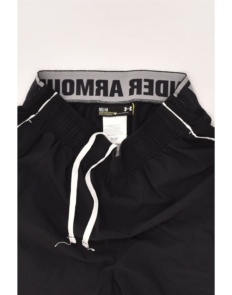 UNDER ARMOUR Mens Graphic Sport Shorts Medium Black Polyester | Vintage Under Armour | Thrift | Second-Hand Under Armour | Used Clothing | Messina Hembry 
