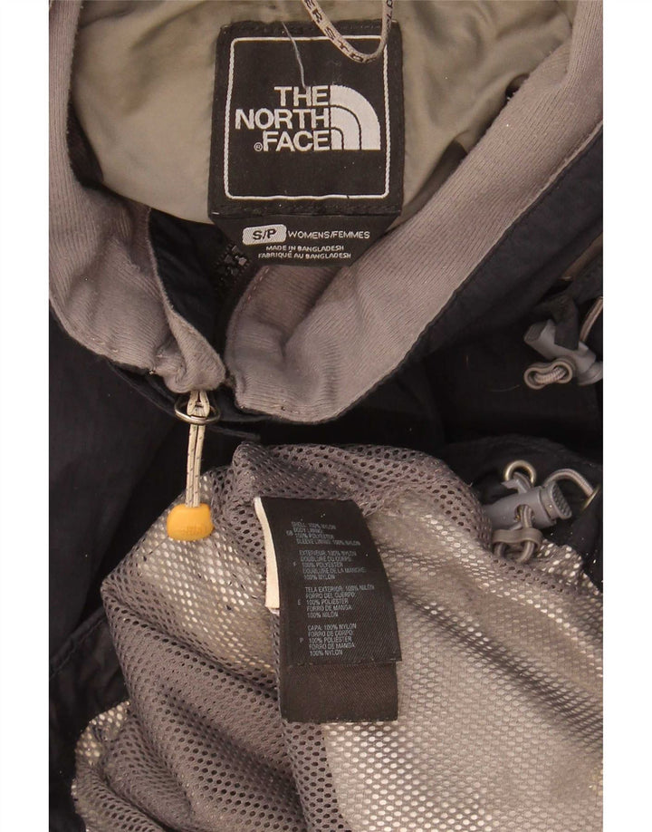 The North Face Womens Hyvent Hooded Oversized Rain Jacket UK 10 Small Black