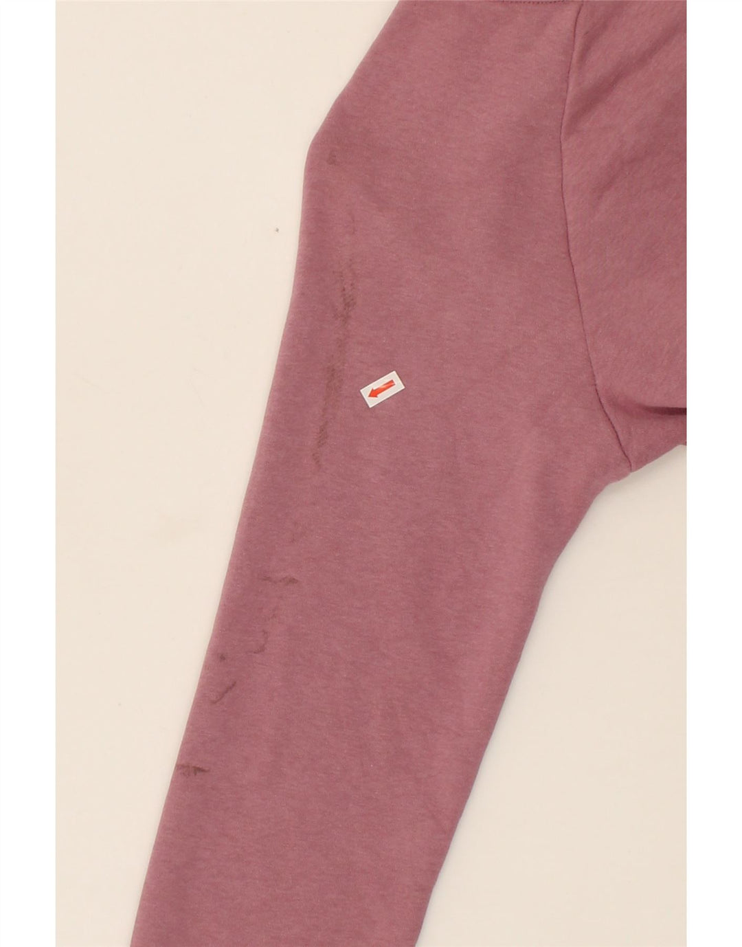 NIKE Womens Oversized Graphic Sweatshirt Jumper UK 10 Small Pink Cotton Vintage Nike and Second-Hand Nike from Messina Hembry 