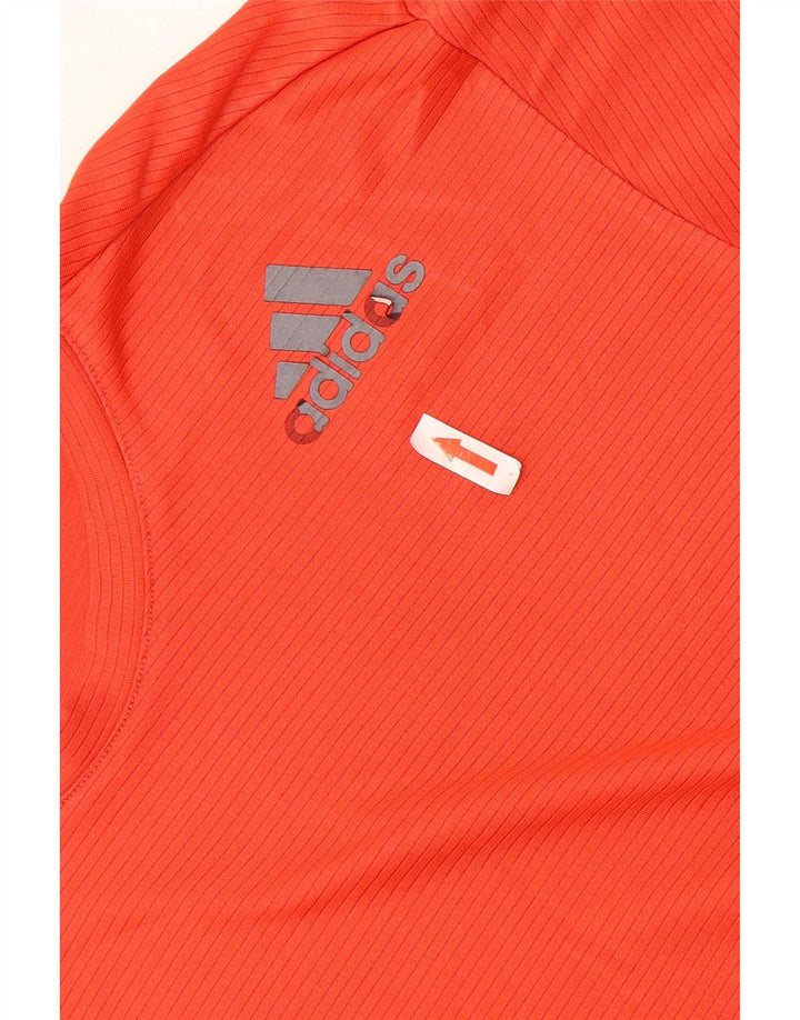 Adidas Mens Climacool T-Shirt Top Medium Red Polyester