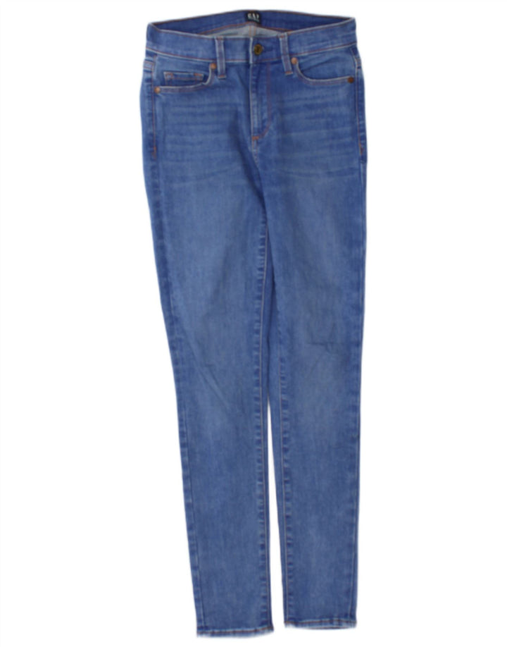 Gap Womens Skinny Jeans W24 L28 Blue Cotton