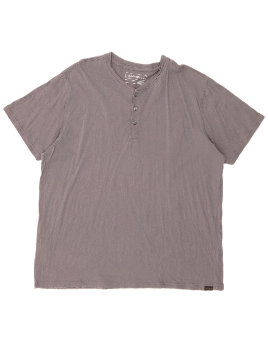 EDDIE BAUER Mens T-Shirt Top XL Grey Cotton
