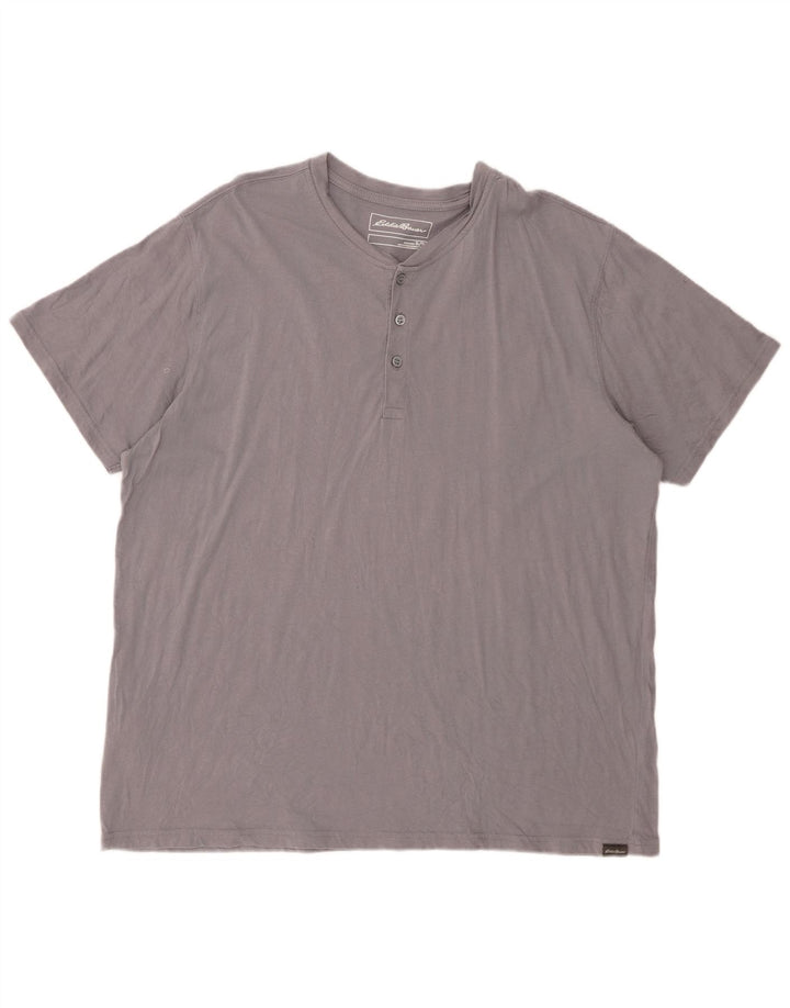EDDIE BAUER Mens T-Shirt Top XL Grey Cotton