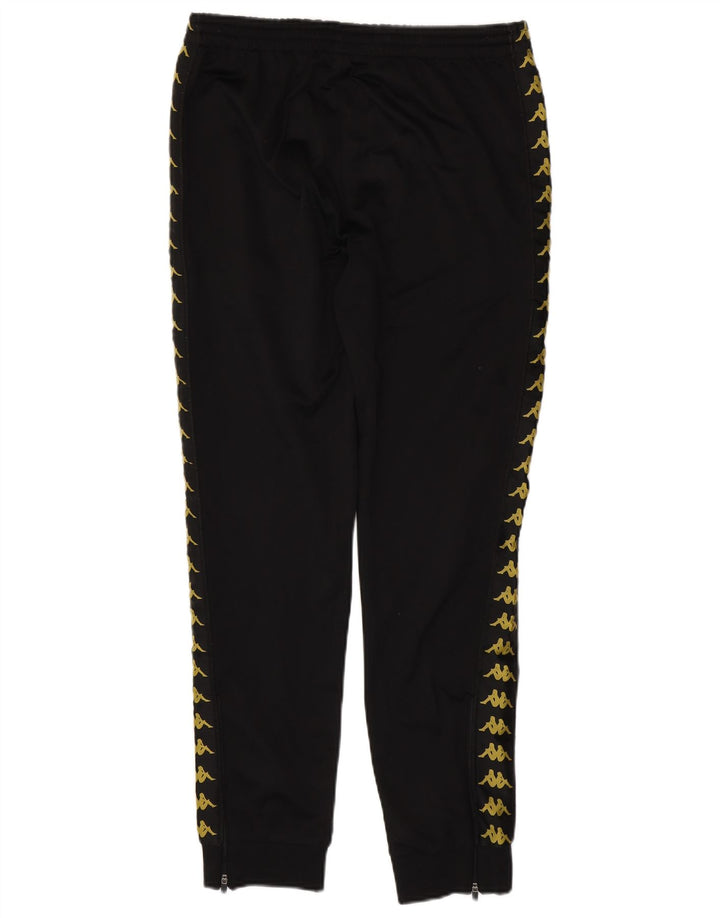 KAPPA Mens Graphic Tracksuit Trousers Joggers Medium  Black