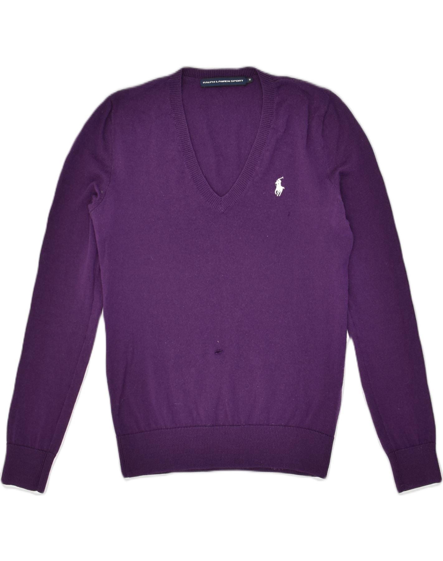 Ralf Lauren Merino Wool V Neck Sweater In Fuchsia - Small — 2nd Round  Equestrian