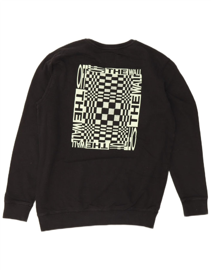 Vans Mens Graphic Sweatshirt Jumper Large Black Cotton