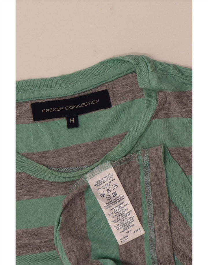 French Connection Mens T-Shirt Top Medium Green Viscose