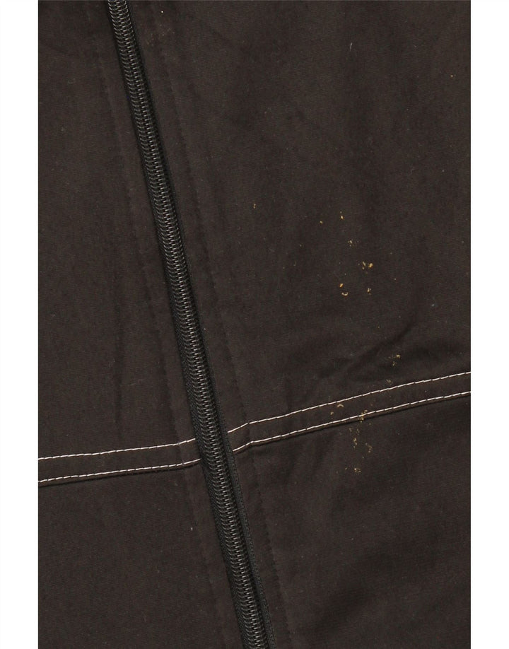 DIADORA Womens Graphic Tracksuit Top Jacket UK 10 Small Black Colourblock