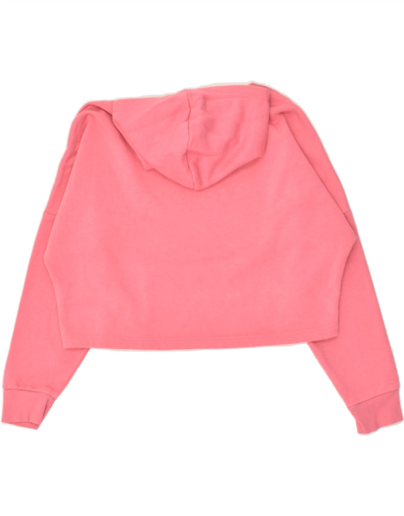 PUMA Girls Oversized Crop Hoodie Jumper 11-12 Years Pink Cotton | Vintage Puma | Thrift | Second-Hand Puma | Used Clothing | Messina Hembry 