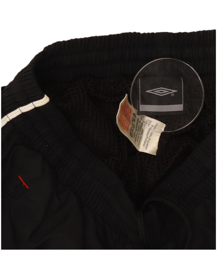 Umbro Mens Tracksuit Trousers Joggers Small Black Polyester