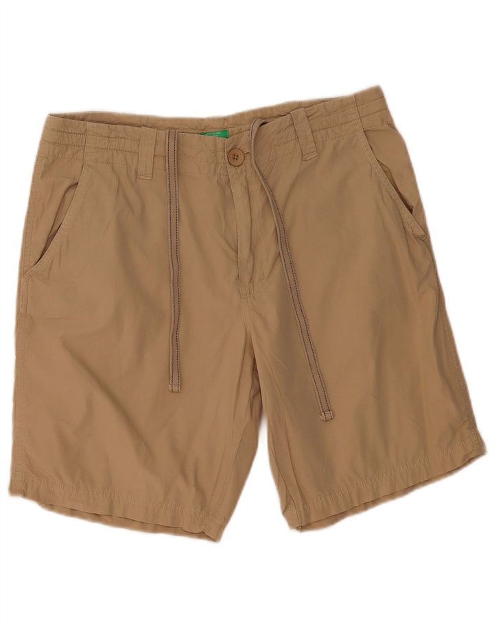 BENETTON Mens Chino Shorts Medium W32 Beige Cotton