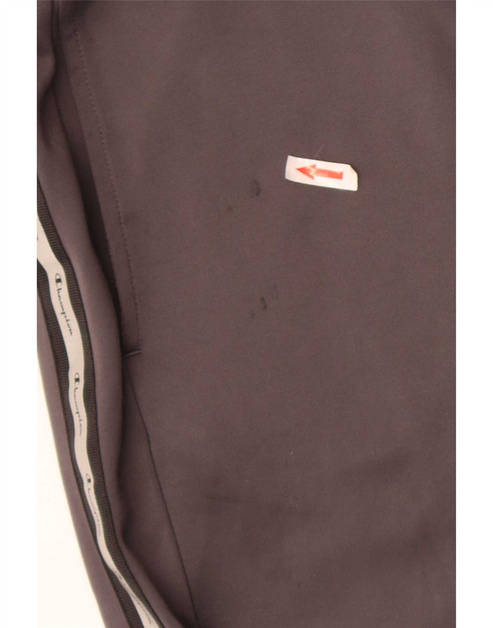 Champion Mens Graphic Tracksuit Trousers Joggers Medium Grey Colourblock