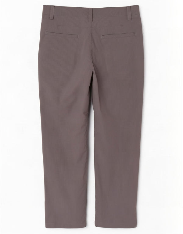Under Armour Mens Straight Chino Trousers W36 L30 Grey Pinstripe Nylon