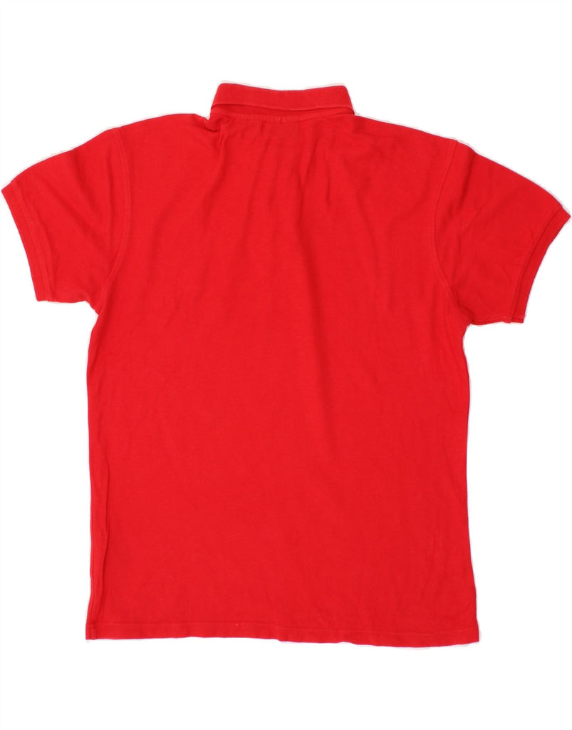 FILA Mens Polo Shirt Medium Red Cotton Vintage Fila and Second-Hand Fila from Messina Hembry 