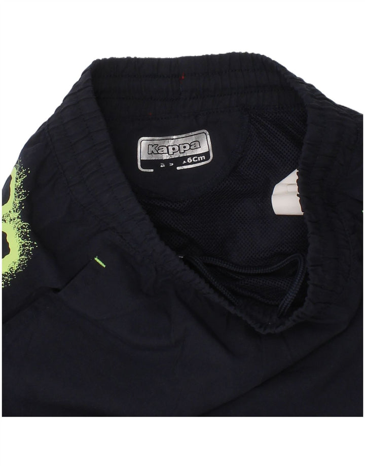Kappa Boys Graphic Sport Shorts 6-7 Years Navy Blue Polyester