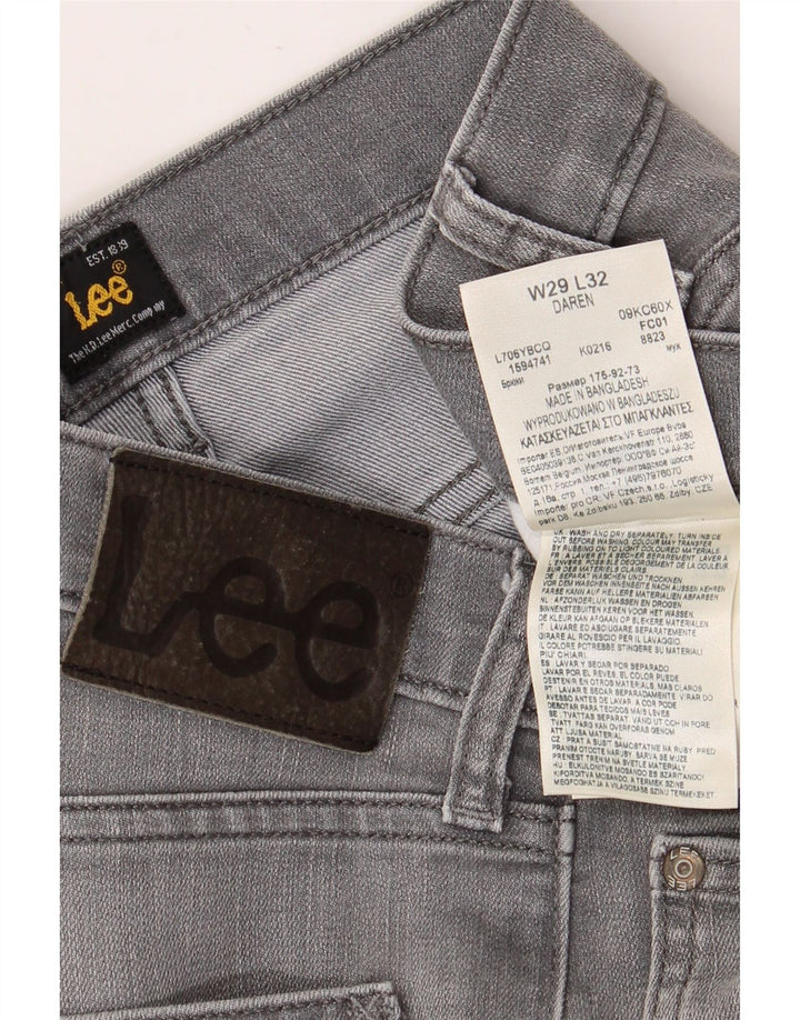 LEE Womens Daren Slim Jeans W29 L28 Grey Cotton