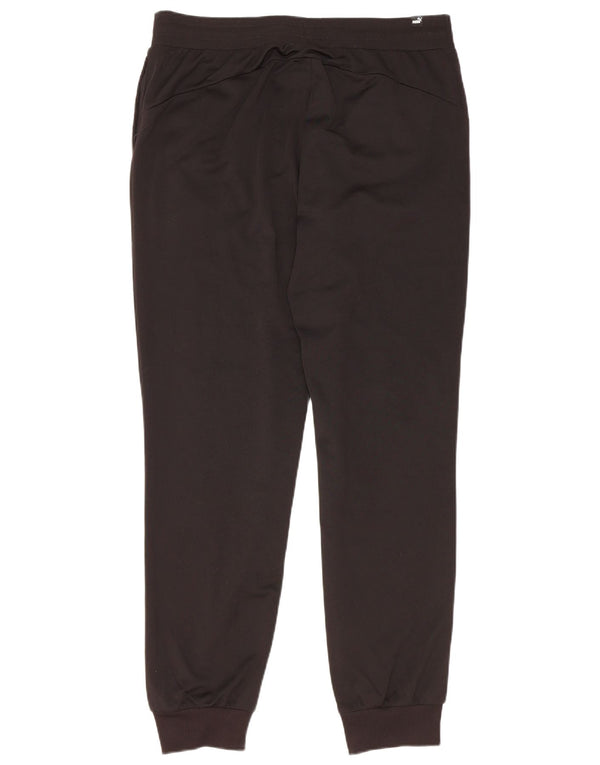 PUMA Mens Tracksuit Trousers Joggers Large  Black Polyester