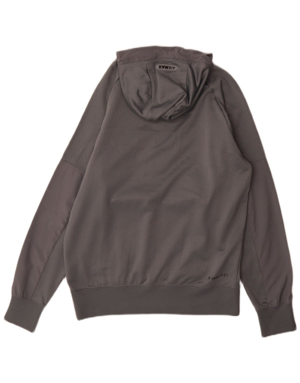 Nike Mens Air Max Zip Neck Hoodie Jumper Medium Grey Polyester Sports