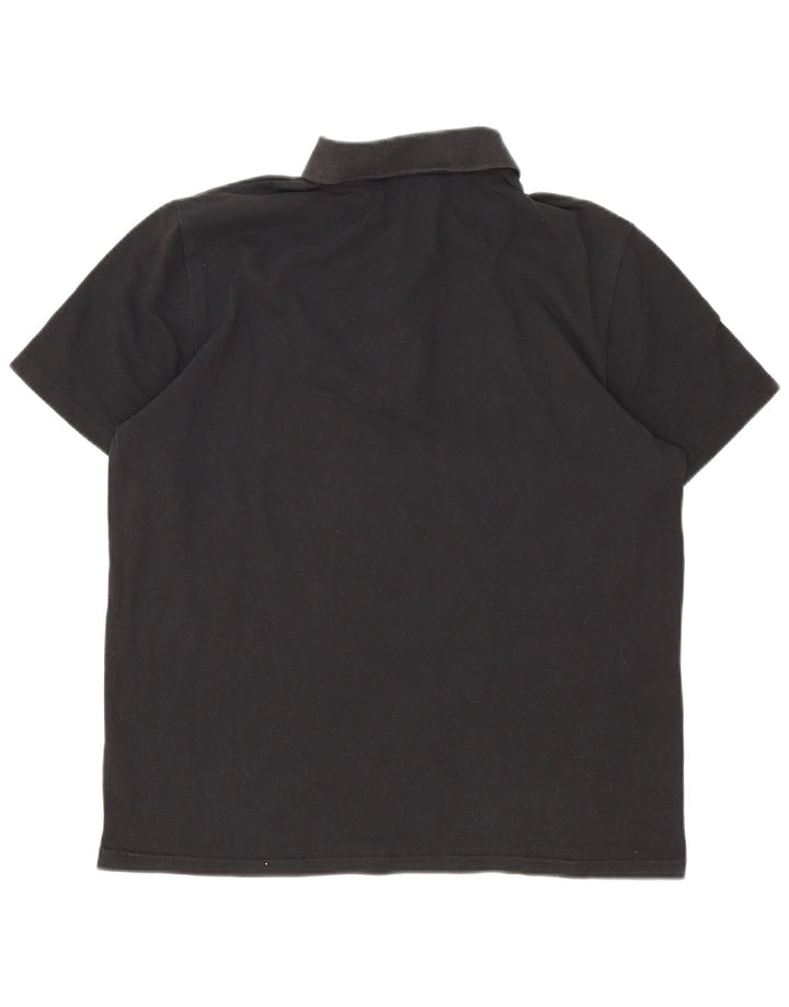 Puma Mens Polo Shirt Large Black Cotton