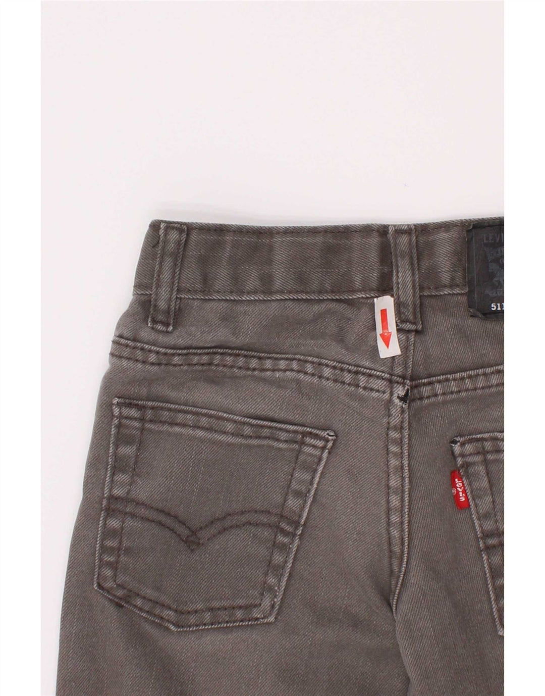 Levi's Boys 511 Distressed Slim Jeans 4-5 Years W22 L18 Grey Cotton