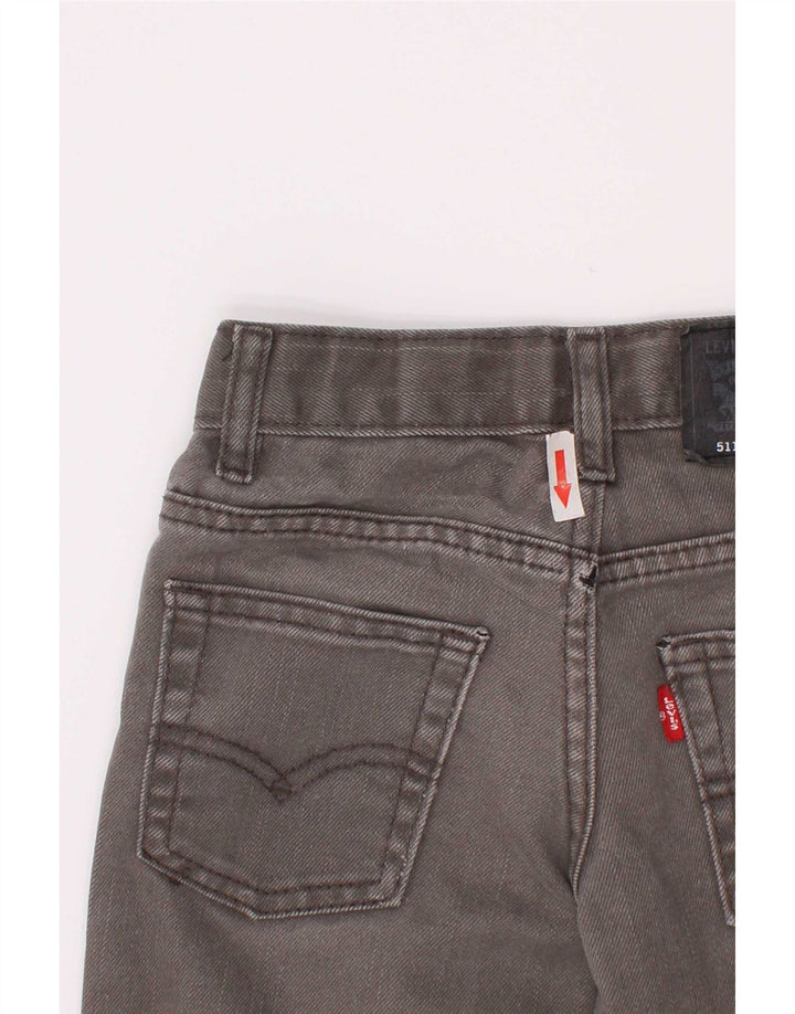 Levi's Boys 511 Distressed Slim Jeans 4-5 Years W22 L18 Grey Cotton