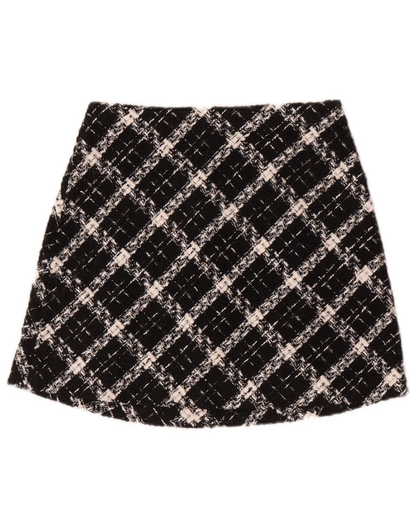 Zara Womens Mini Skirt XS W24 Black Check