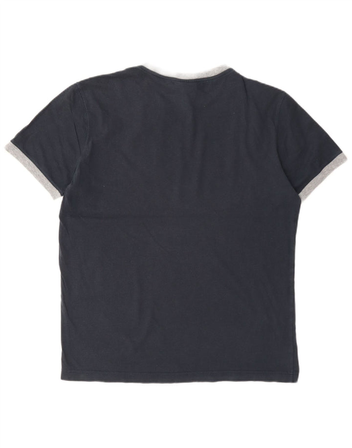 Champion Mens Graphic T-Shirt Top Medium Navy Blue