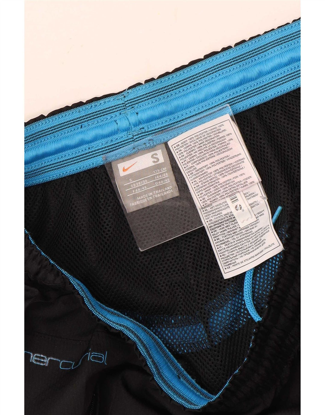 Nike Mens Tracksuit Trousers Small Black Polyester