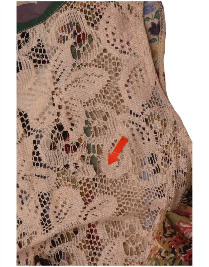 MASTRO MODA Womens Shirt Dress UK 12 Medium Multicoloured Floral