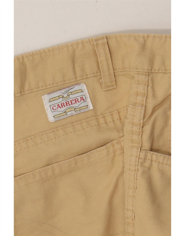 CARRERA Womens Straight Casual Trousers W37 L28 Yellow Vintage Carrera and Second-Hand Carrera from Messina Hembry 