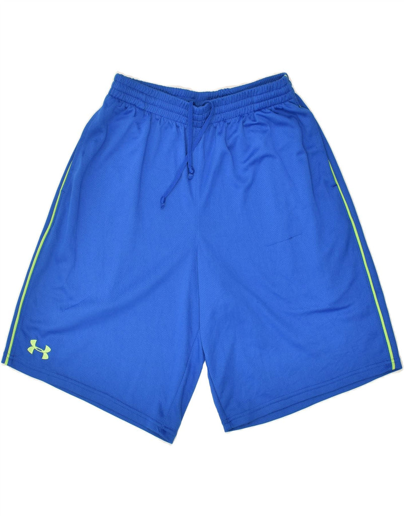 UNDER ARMOUR Mens Sport Shorts Medium Blue | Vintage Under Armour | Thrift | Second-Hand Under Armour | Used Clothing | Messina Hembry 