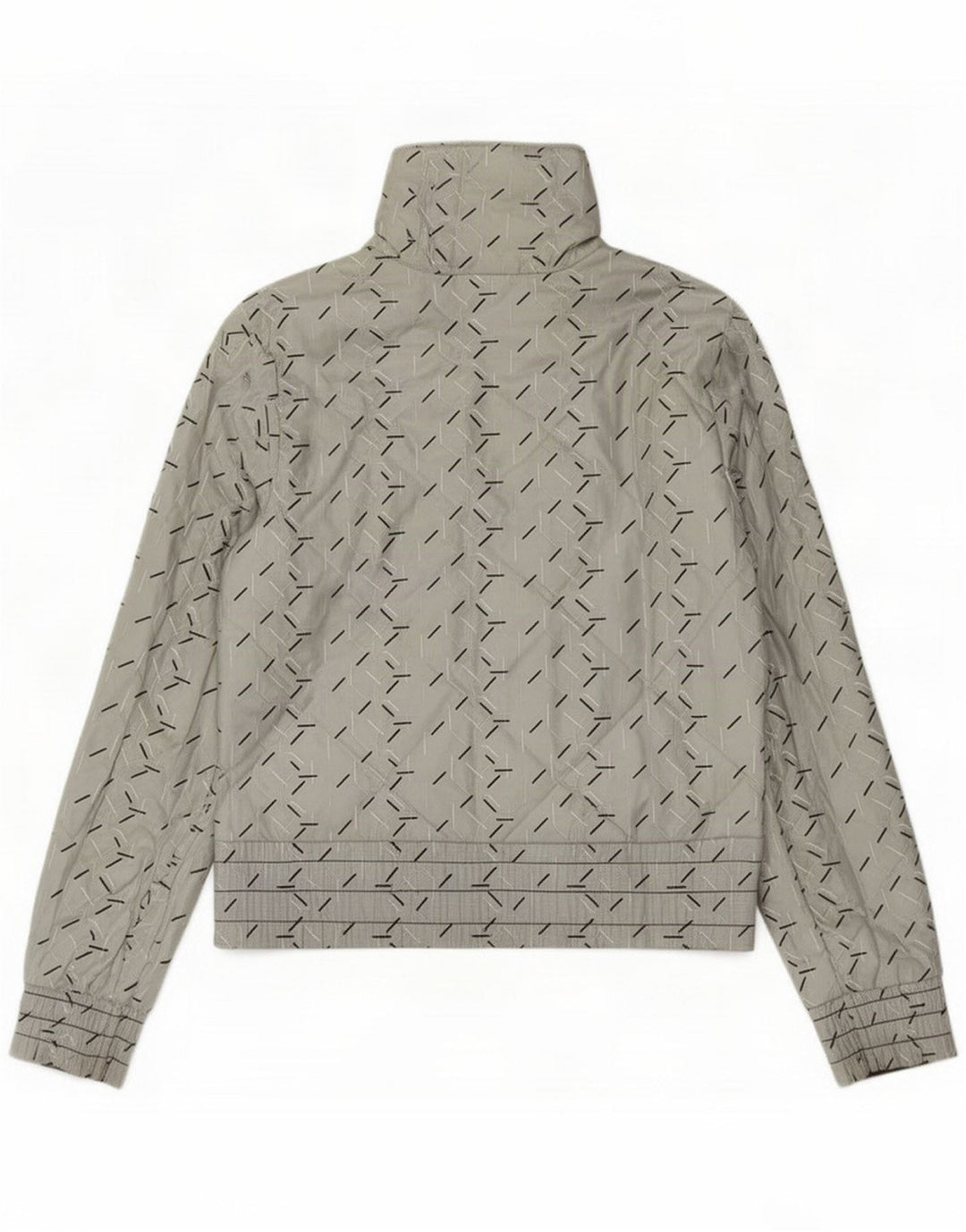 Nike Womens Reversible Jacket UK 8/10 Small Grey Geometric Nylon