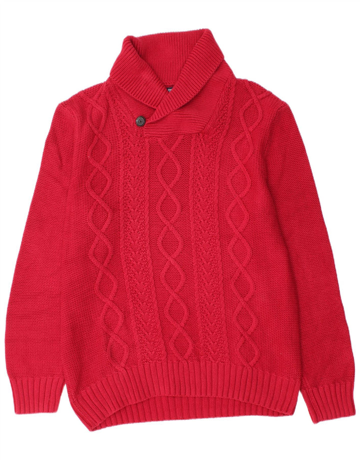 Gap Mens Shawl Neck Jumper Sweater XL Red
