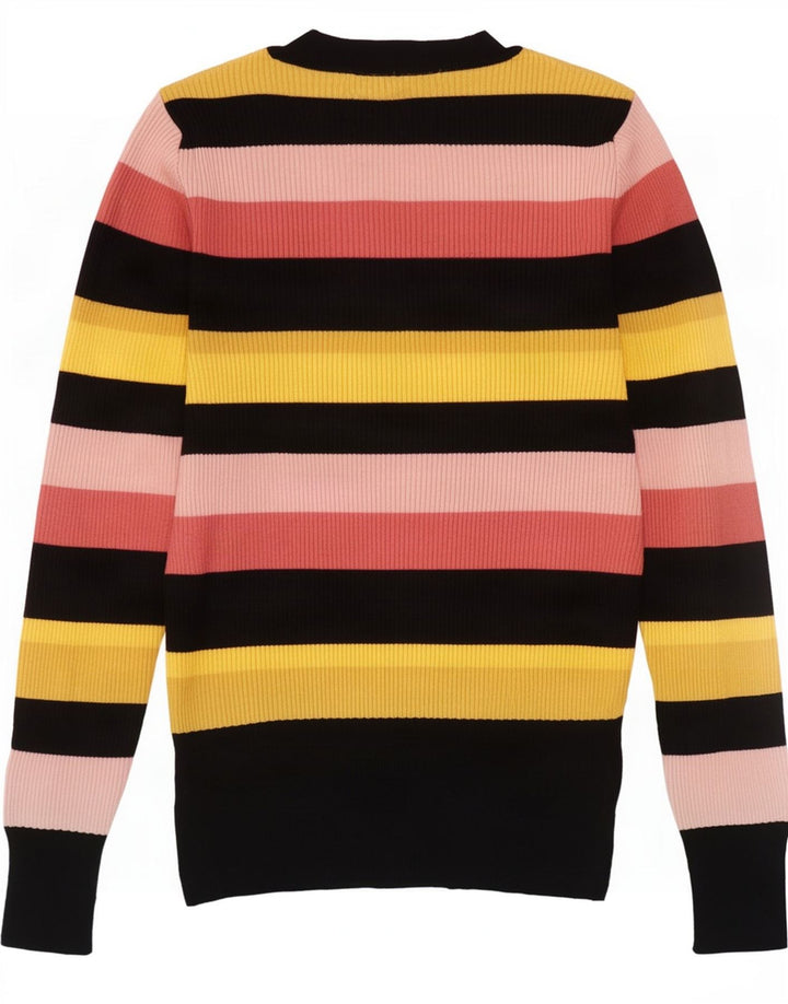 Marks & Spencer Womens Crew Neck Jumper Sweater UK 10 Small Multicoloured