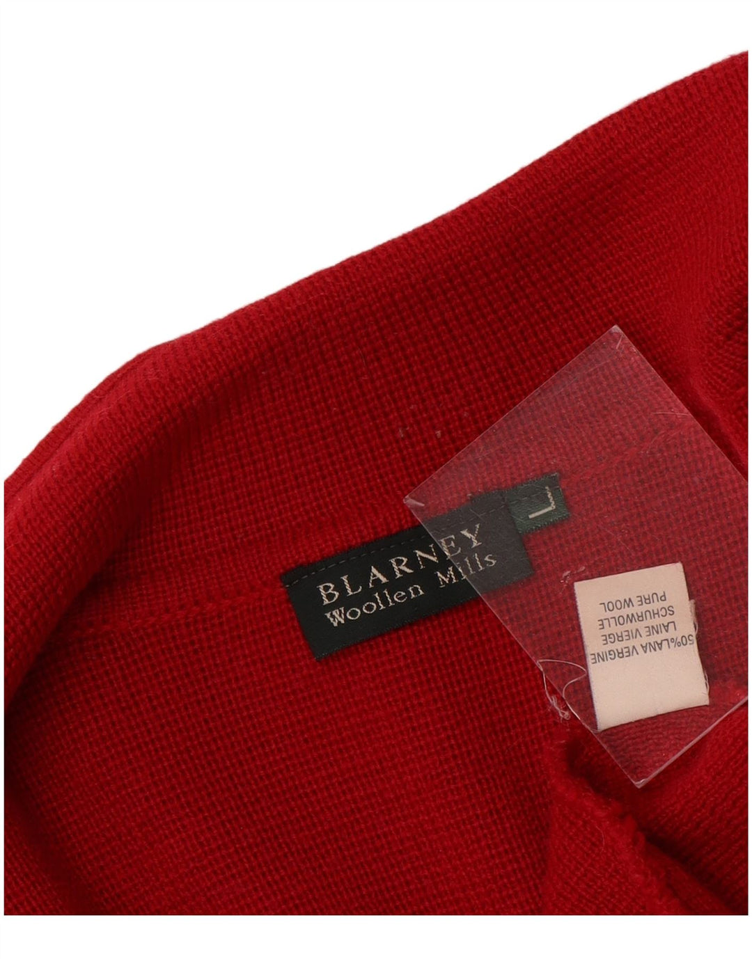 Blarney Woolen Mills Womens Cardigan Sweater UK 16 Large Red Wool