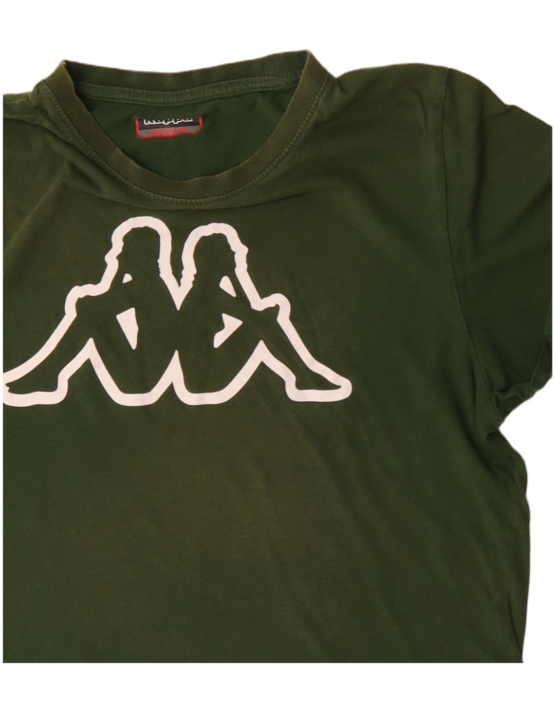 Kappa Mens Graphic T-Shirt Top Medium Green Cotton