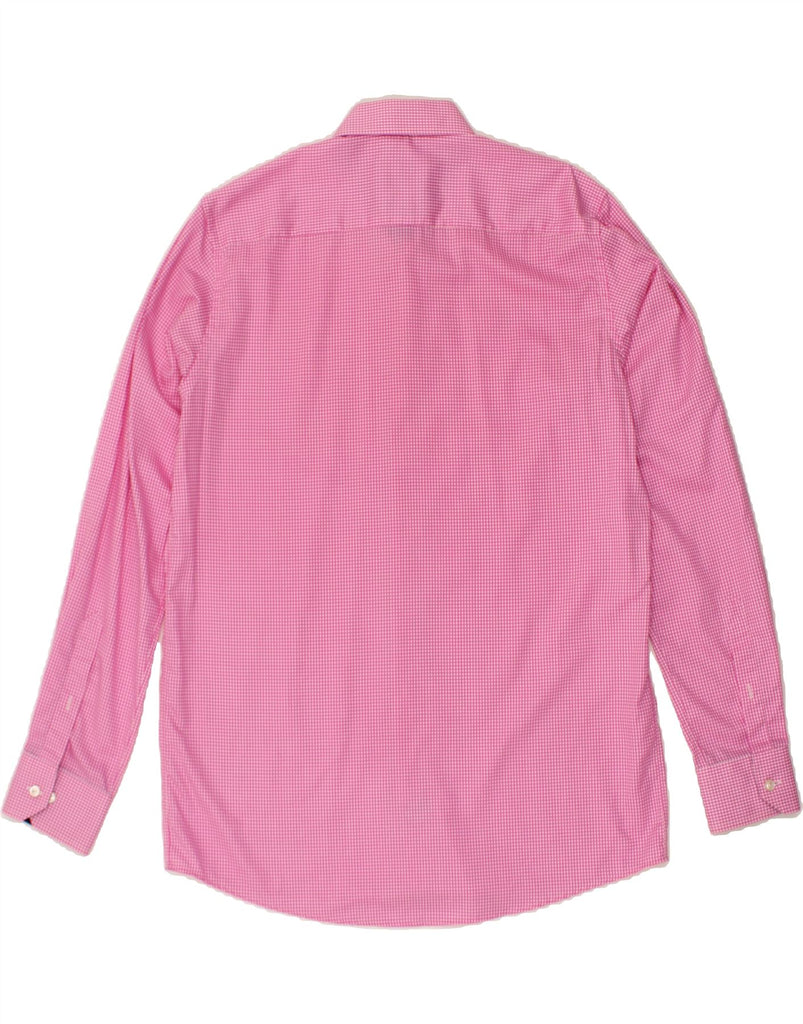 ETON Mens Shirt Size 16 1/2 42 Large Pink Gingham Vintage Eton and Second-Hand Eton from Messina Hembry 
