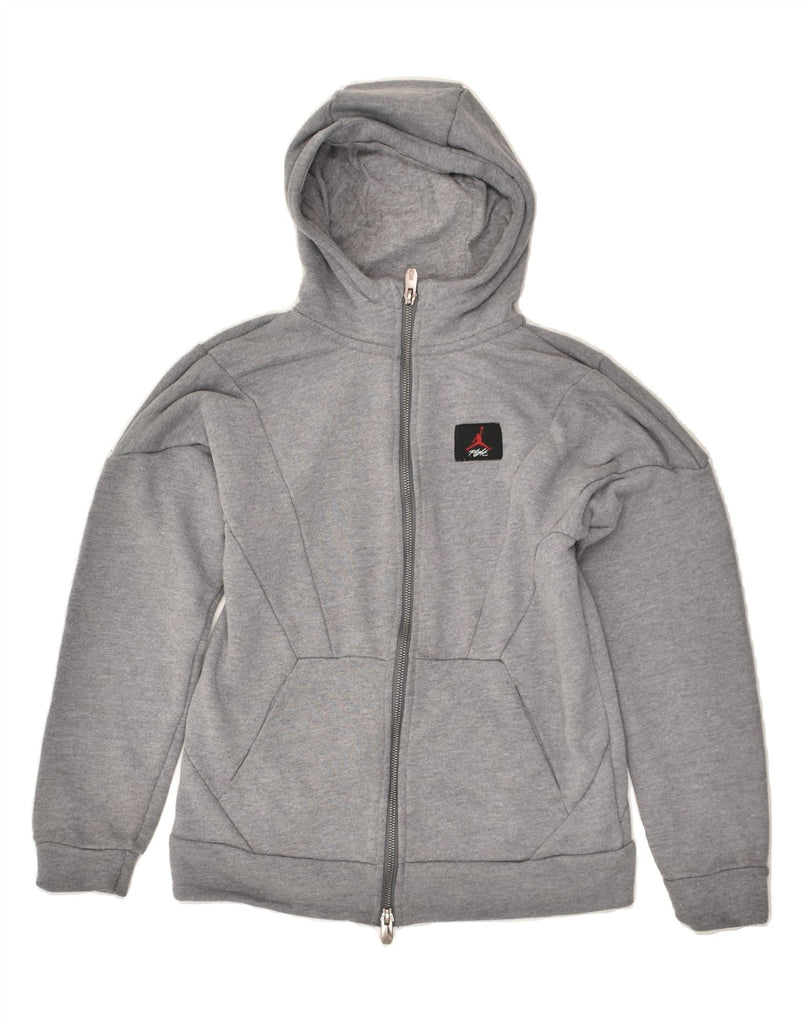 JORDAN Boys Zip Hoodie Sweater 11-12 Years Medium  Grey | Vintage Jordan | Thrift | Second-Hand Jordan | Used Clothing | Messina Hembry 