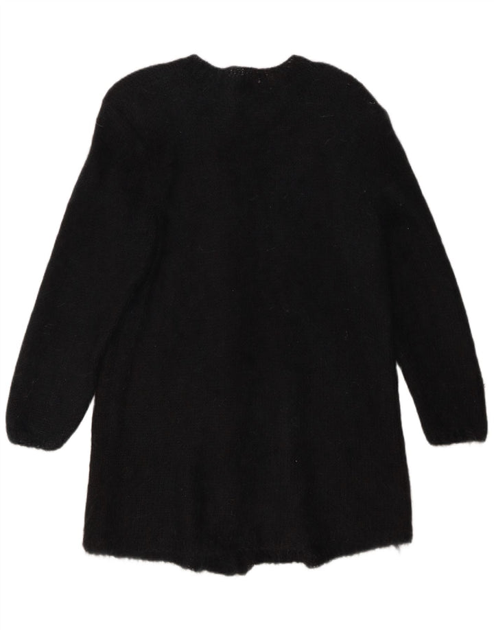 Vintage Womens Longline Cardigan Sweater UK 16 Large Black