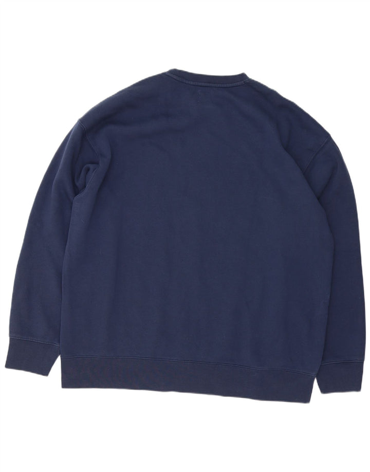 Levi's Mens Relaxed Graphic Sweatshirt Jumper XL Navy Blue Cotton