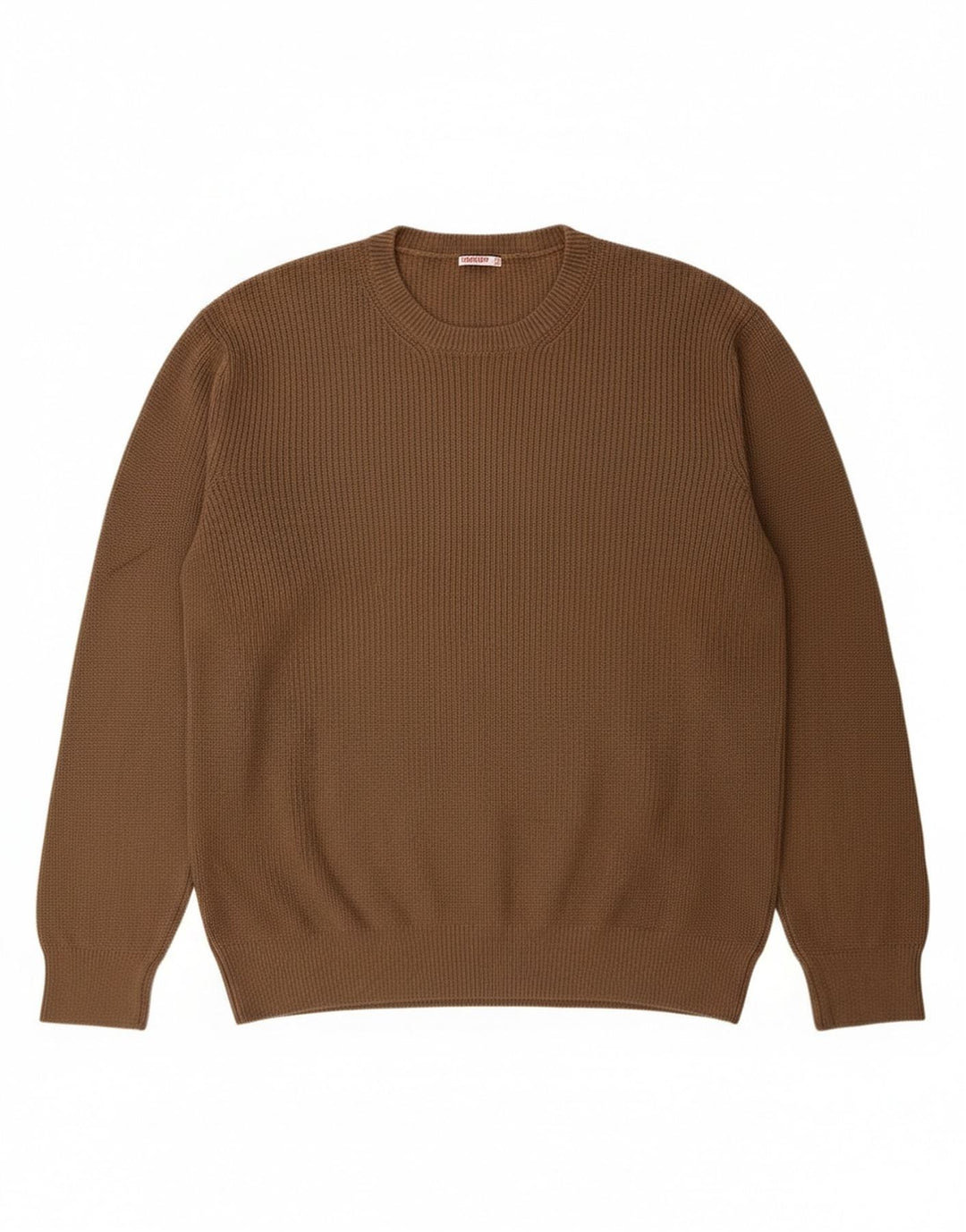 Carrera Mens Crew Neck Jumper Sweater 2XL Brown Cotton