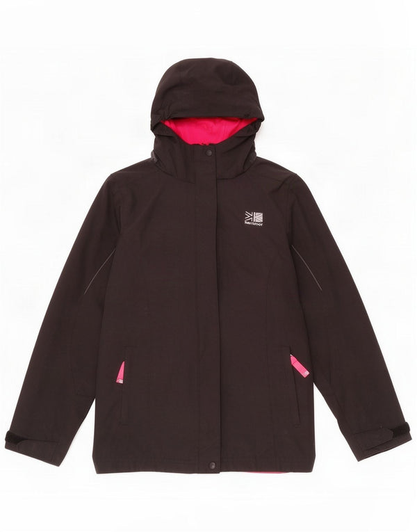 Karrimor Girls Hooded Rain Jacket 9-10 Years Black