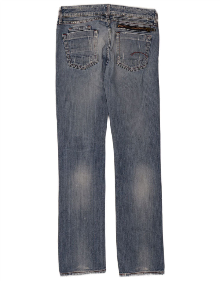 G-Star Womens Straight Jeans W27 L32 Blue Cotton